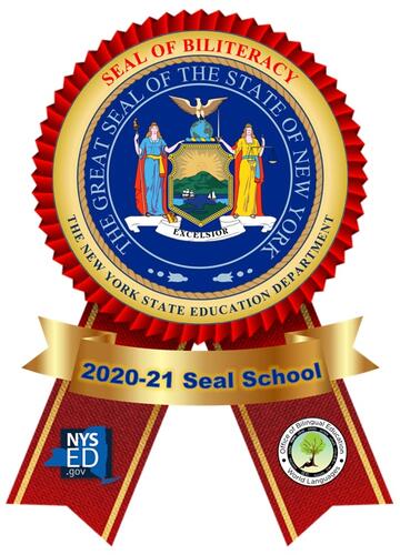 Значок NYS Seal of Biliteracy 2020-2021 гг.